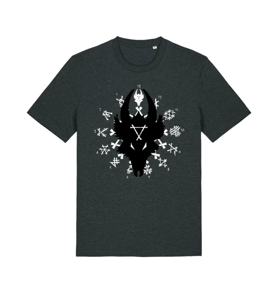 Dark Heather Grey Printed T-shirt